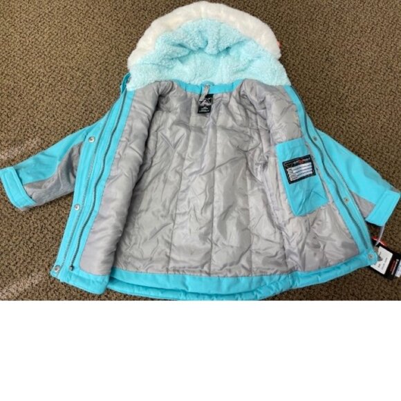 *ZeroXPosur Jacket 3 in 1 System sz 4/5 Hooded Blue Gray All Season Water Resist - Picture 9 of 12